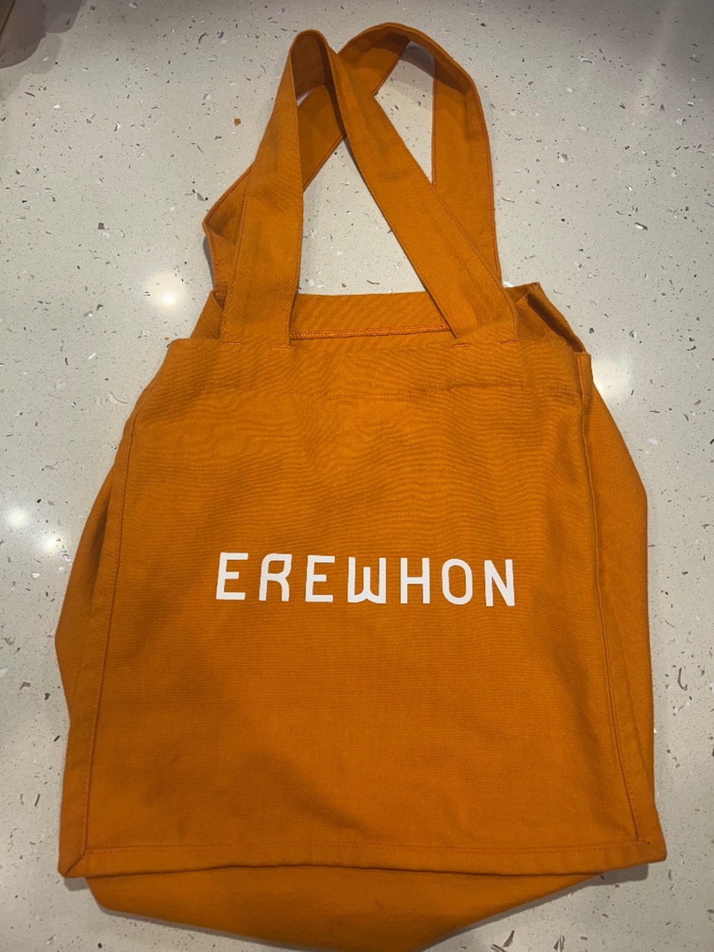 Erewhon Orange 100% Cotton Tote -Made in LA